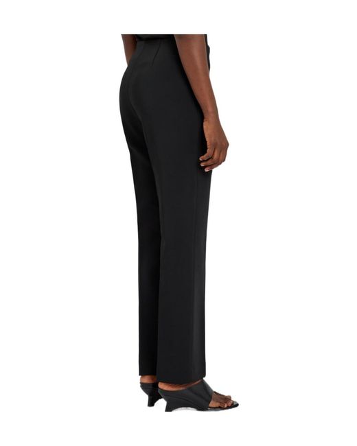 Rohe Black Pintuck Cigarette-Leg Woven Trousers
