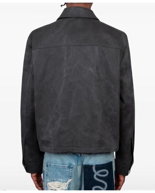 Séfr Gray Séfr Tazio Zip-Front Jacket for men