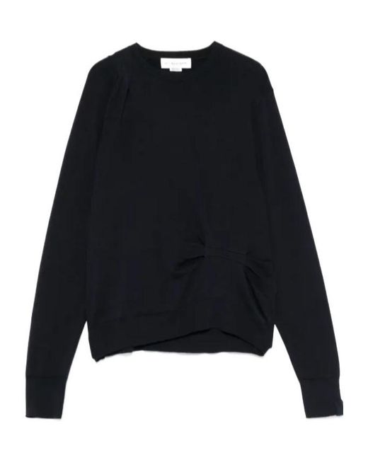 Victoria Beckham Black Draped Sweater