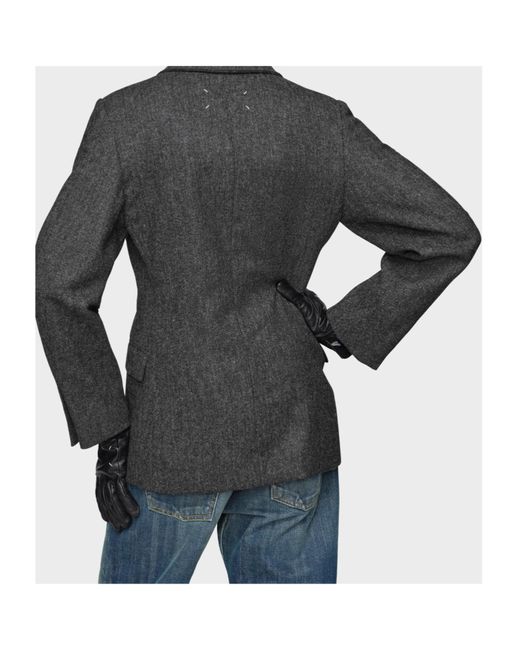 Maison Margiela Black Single-Breasted Blazer