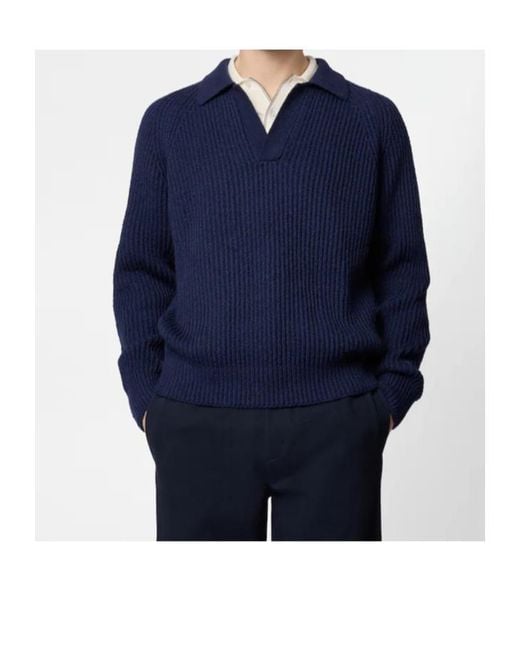 Tod's Blue Long-Sleeved Pullover for men