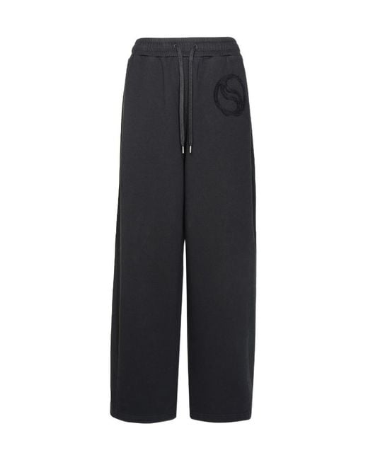 Stella McCartney Blue Wave Drawstring Wide Leg Pants