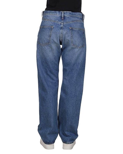 Maison Margiela Blue Faded Straight-Leg Jeans