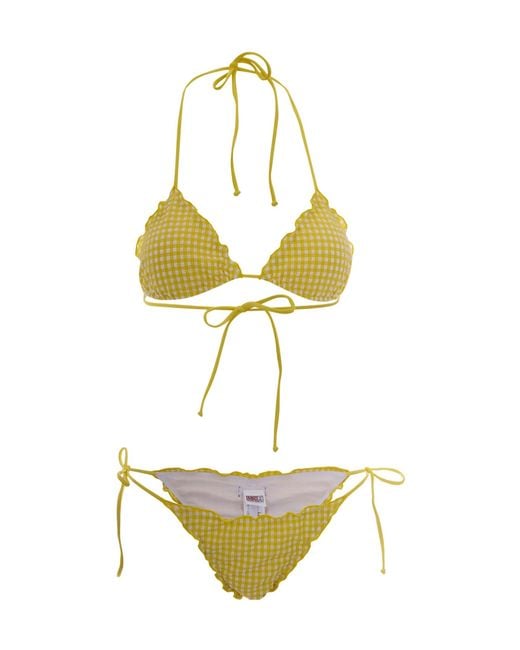 Mc2 Saint Barth Metallic Tie-Side Bikini