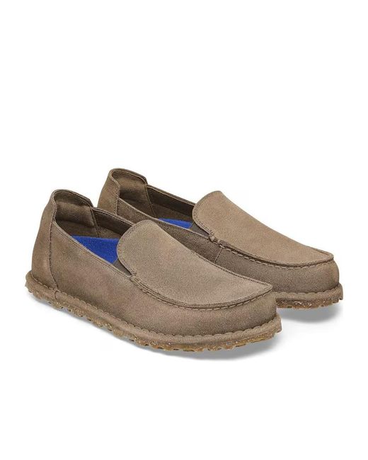 Birkenstock Brown Utti Suede Slip-On Shoes