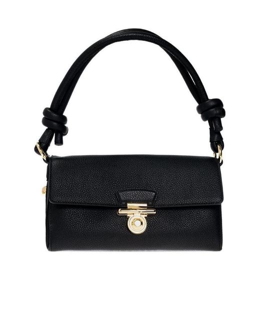 Ferragamo Black Leather Handbag