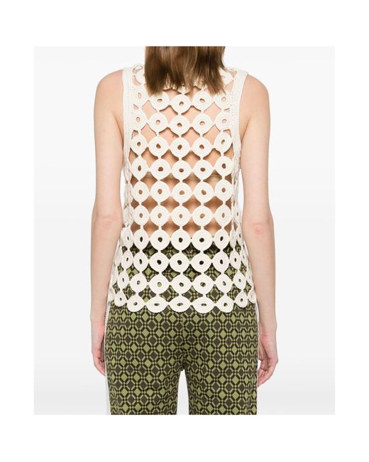 Wales Bonner White Stanza Cotton Vest