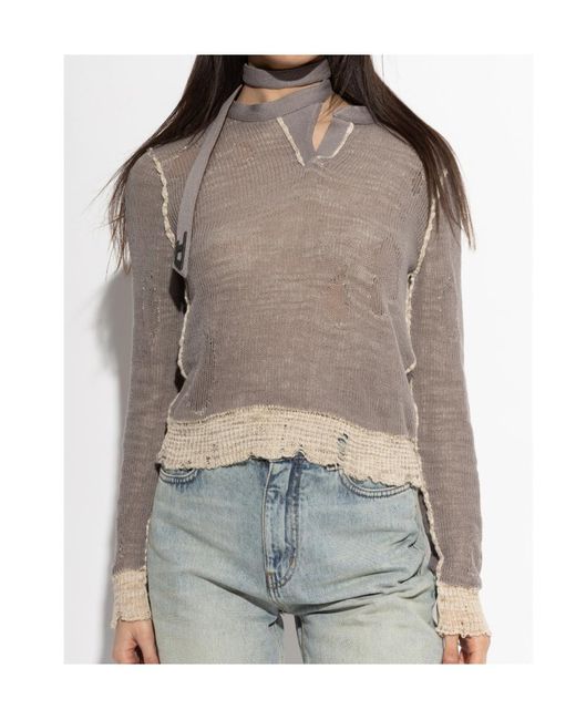 DIESEL Gray M-Dracarina Jumper