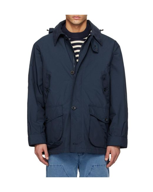 Nanamica Blue 2L Pertex Unlimited Field Jacket for men