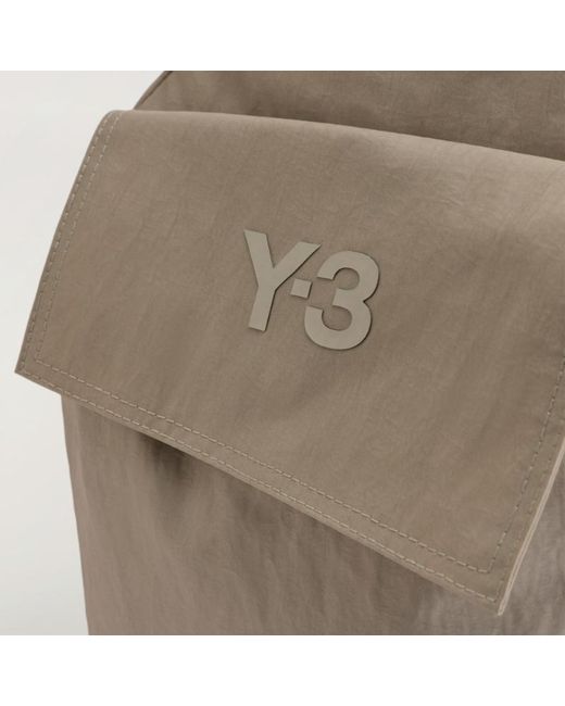 Y-3 Gray Duffle Bag