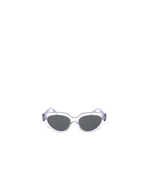 Céline White Logo Sunglasses
