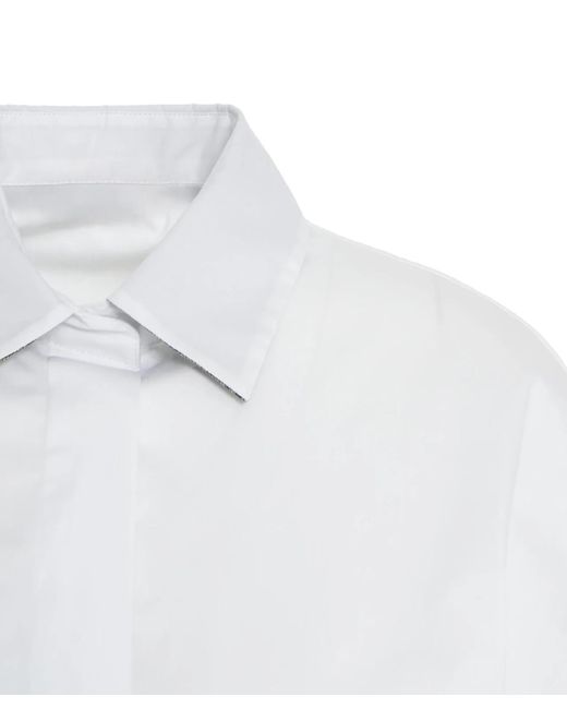 Herno White Short Sleeved Fitted Shirt