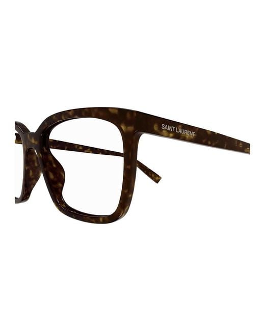 Saint Laurent White Eyewear Sl 672 Rectangular Glasses