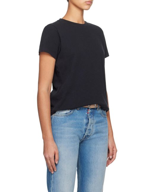 Khaite Black Classic Short-Sleeve T-Shirt