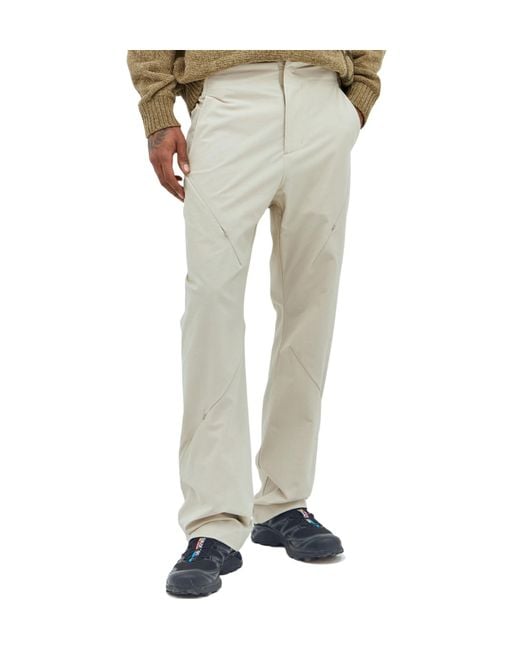 Post Archive Faction PAF Natural Elastic Waist Zipper Casual Pants for men