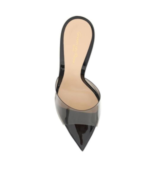 Gianvito Rossi White Elle Open Toe Mules