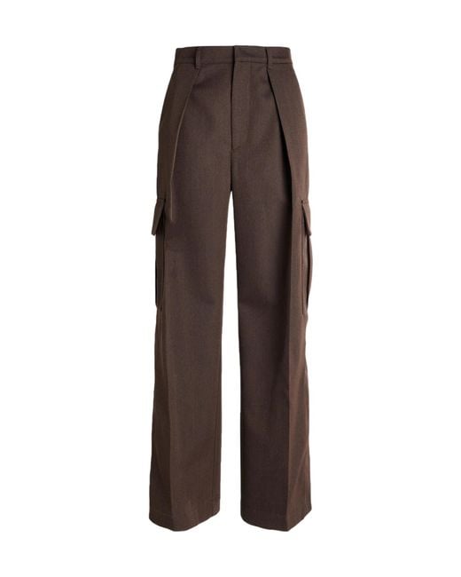 Burberry Brown Flannel Casual Trouser