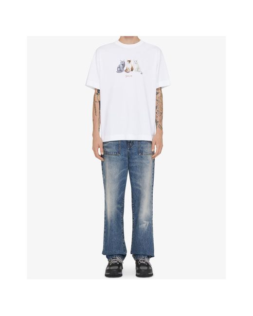 Givenchy Blue Large Fit Patch Pocket Jeans for men