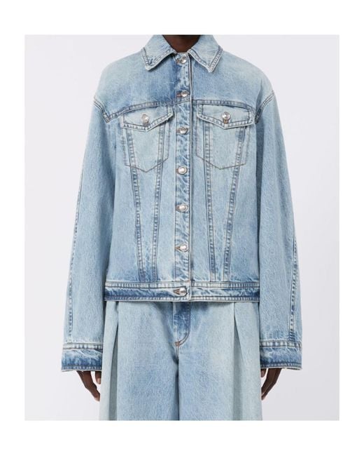 Sportmax Blue Layered Denim Jacket
