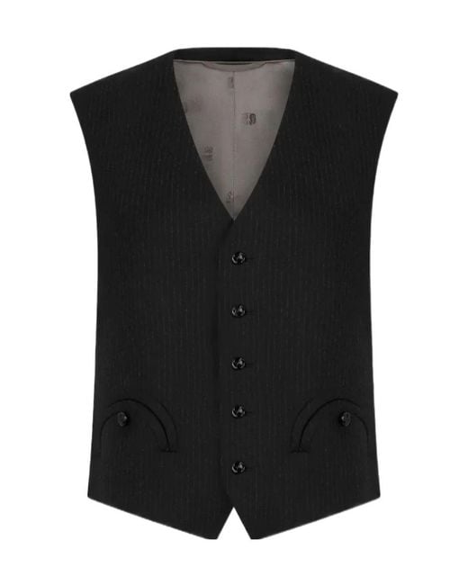 Blazé Milano Black V-Neck Vest