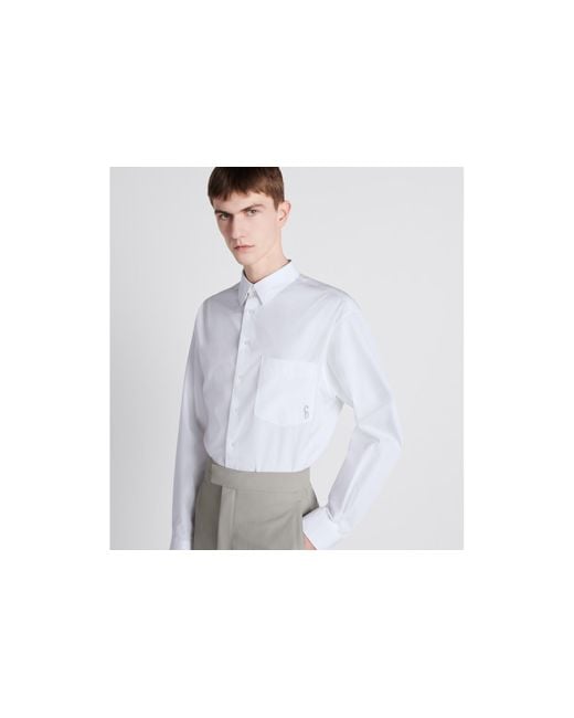 Dior White Cd Interlaced Shirt for men