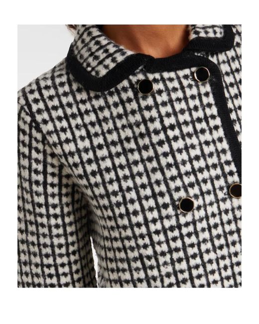 Nina Ricci Black Wool-Blend Cardigan