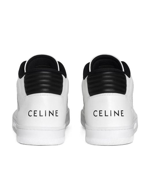Céline White Ct-02 Mid Sneaker With Velcro for men