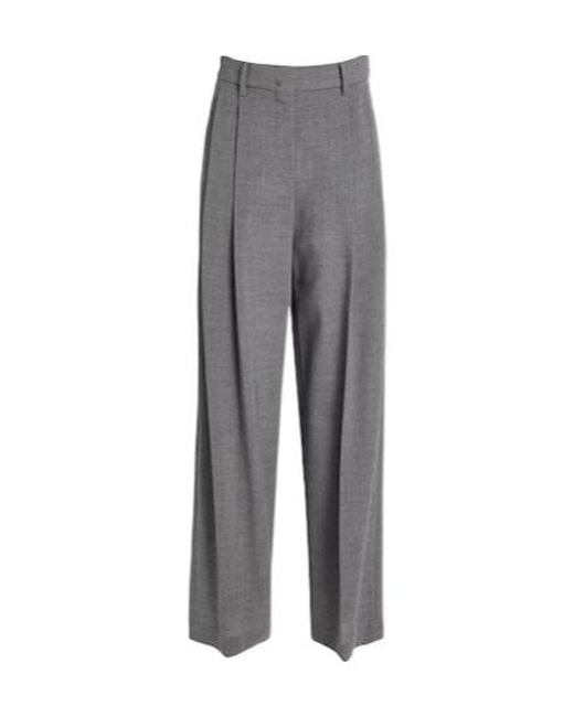 Brunello Cucinelli Gray Loose Wool Suit Trousers