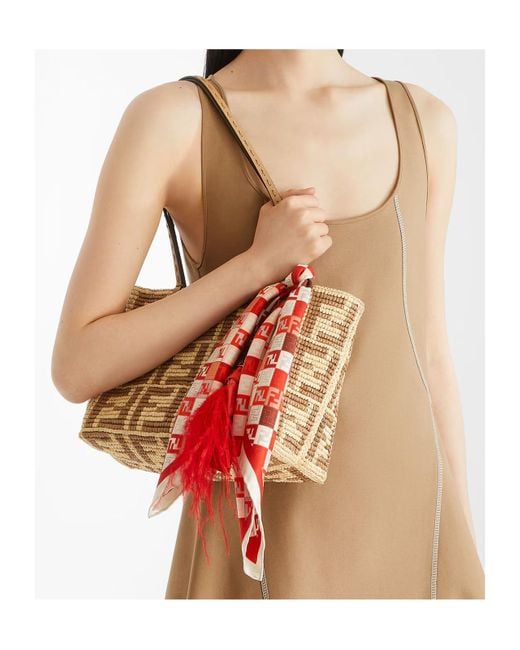 Fendi Small Roll Bucket Bag in Metallic | Lyst