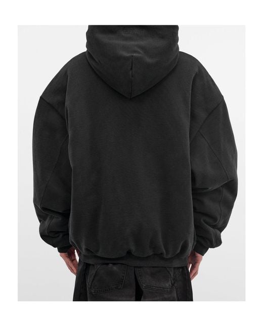 Vetements Black Long-Sleeved Hoodie for men