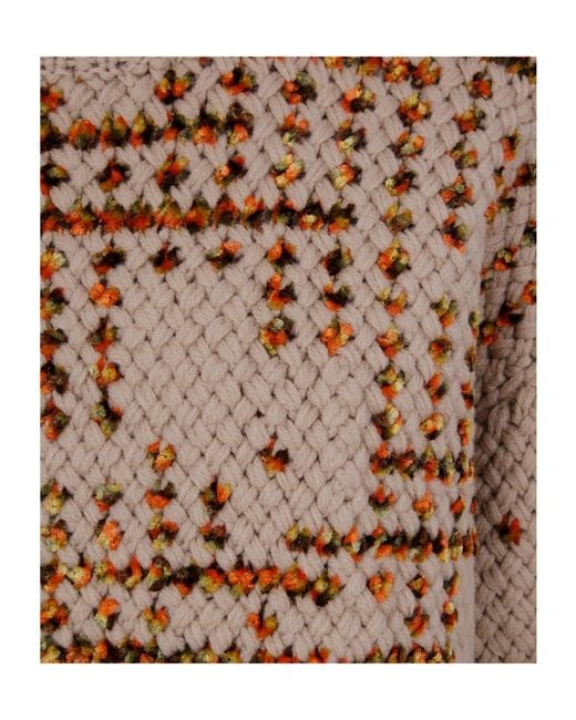 Dries Van Noten Brown High Neck Long-Sleeved Jumper for men