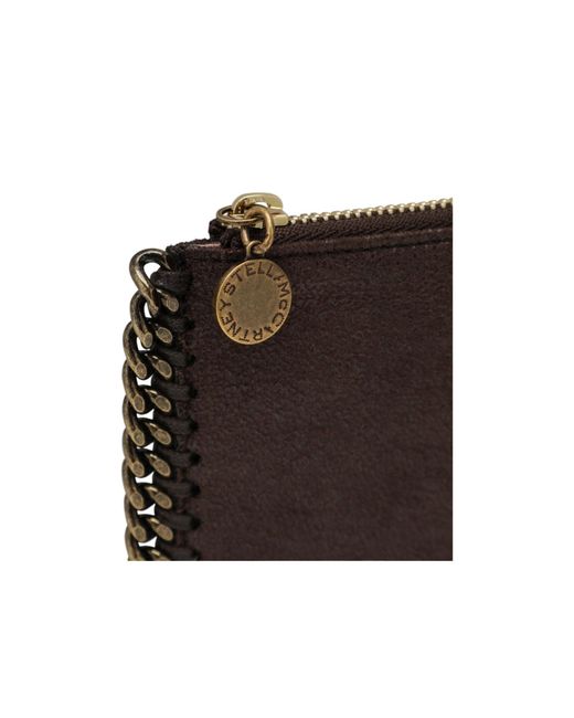 Stella McCartney Brown Falabella Zip Card Holder