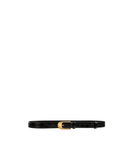 Khaite White Buckle Belt