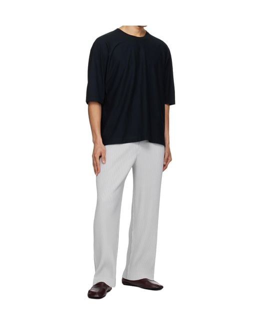 Homme Plissé Issey Miyake Black Basic T-Shirt for men