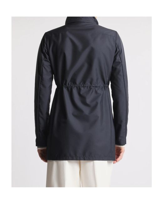 Fay Blue Hooded Water-Repellent Jacket