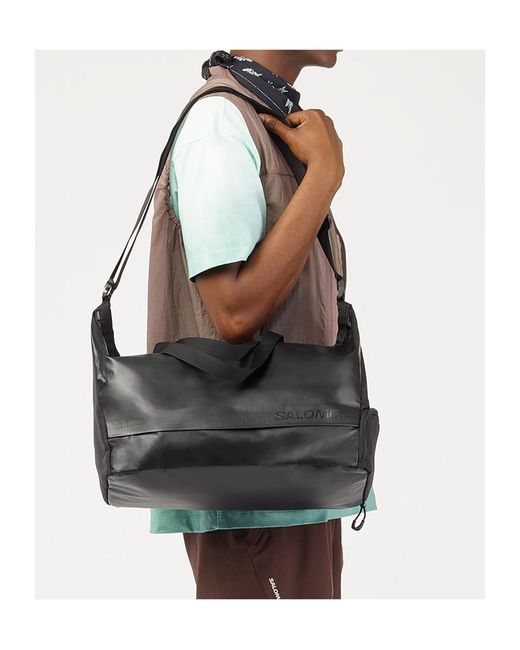 Salomon Lab Black Salomon Extended Logo Detailed Tote Bag for men