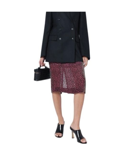 Dries Van Noten Black Polka Dot Skirt