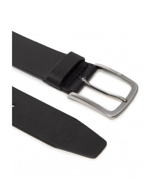 Boss Black Boss Logo Engraved Buckle Belt for men