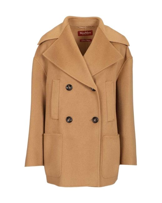 Max Mara Natural Studio Mstarca Double-Breasted Coat