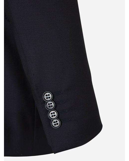 Canali Black Logo Suit for men