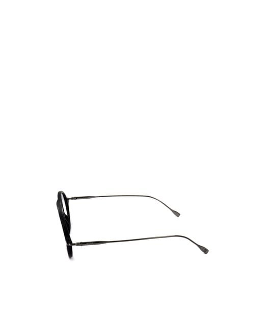 Tod's White Round Frame Flat Mirror for men