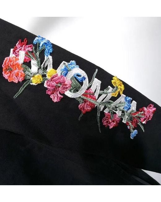 Off-White c/o Virgil Abloh Black Embroidered Casual Jacket