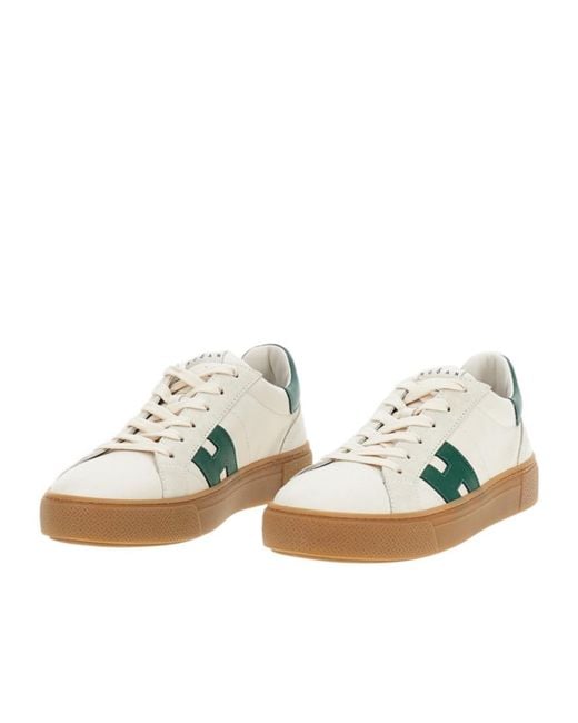 Hogan Green Crosswind Low-Top Sneakers for men