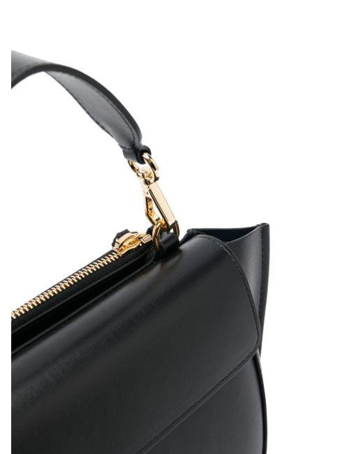 Wandler Black Mini Hortensia Leather Tote Bag