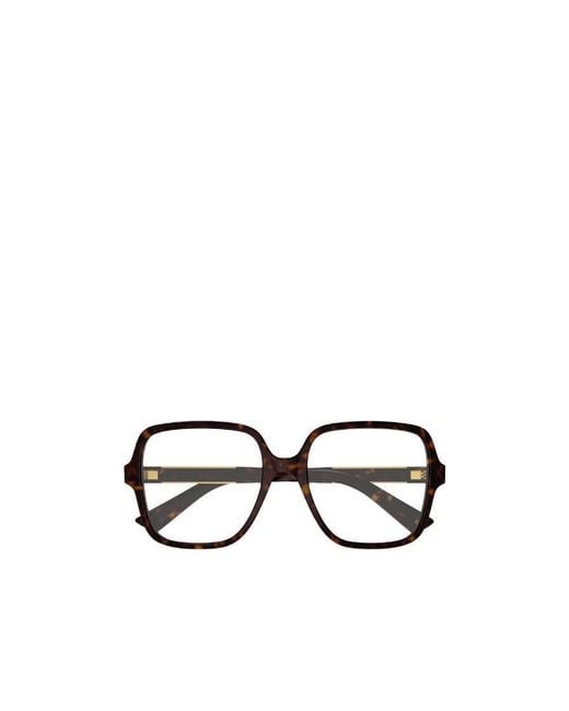 Gucci White Eyewear Square Frame Glasses