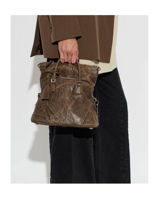 Maison Margiela Brown 5Ac Soft Mini Tote Bag