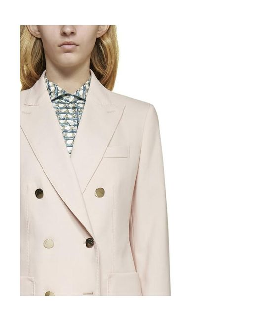 Max Mara Natural Double-Breasted Blazer