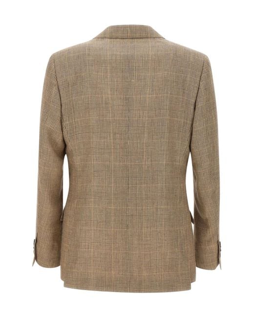 Lardini Green Check Blazer Jacket for men