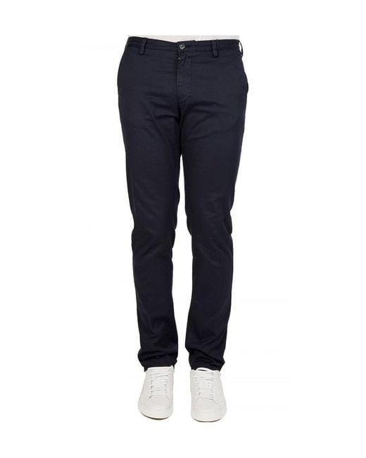 Boss Blue Logo Details Casual Pants for men