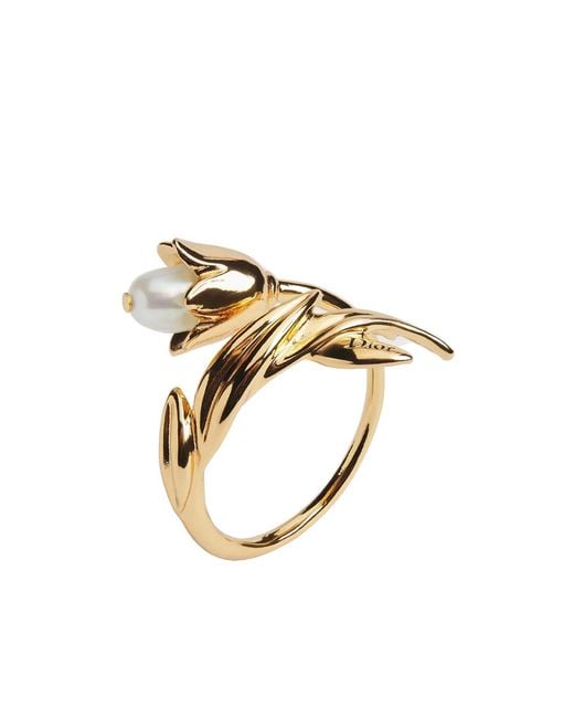 Dior Metallic Lily Ring